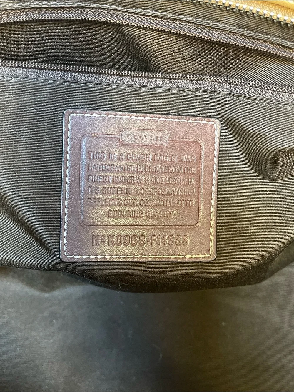 COACH Bleecker Legacy Tote in Tan - Picture 6 of 15